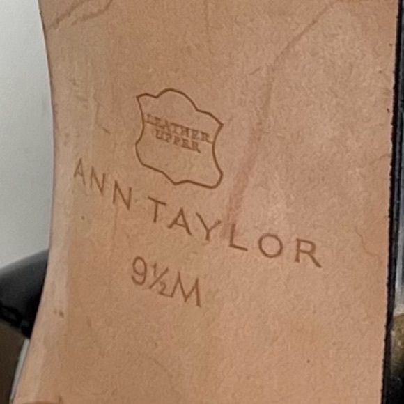 NWOB ANN TAYLOR Genuine Patent Leather Tortoiseshell Pointy Toe Slingback Heels - Picture 10 of 12